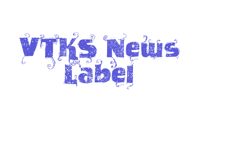 VTKS News Label Font Download