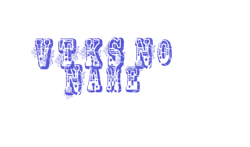 VTKS No Name Font Download