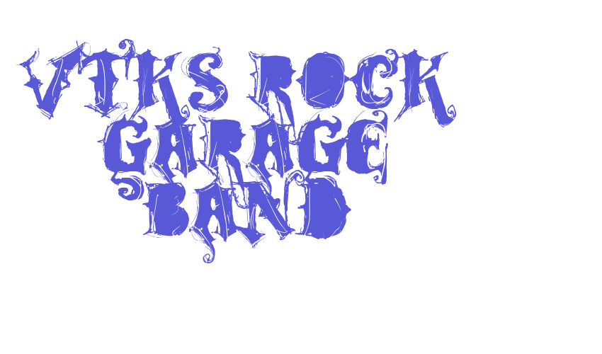 VTKS ROCK GARAGE BAND Font