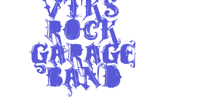 VTKS ROCK GARAGE BAND Font Download