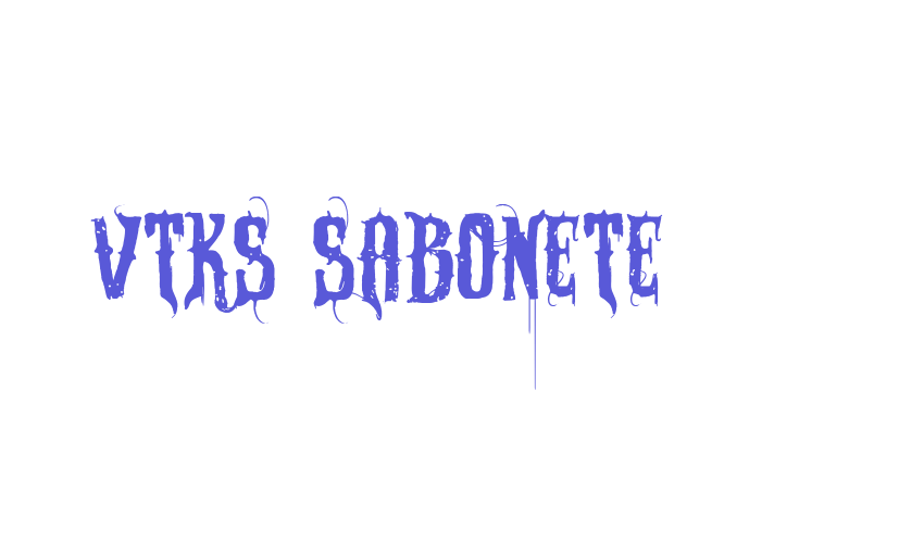 VTKS SABONETE Font