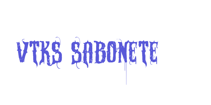 VTKS SABONETE Font Download