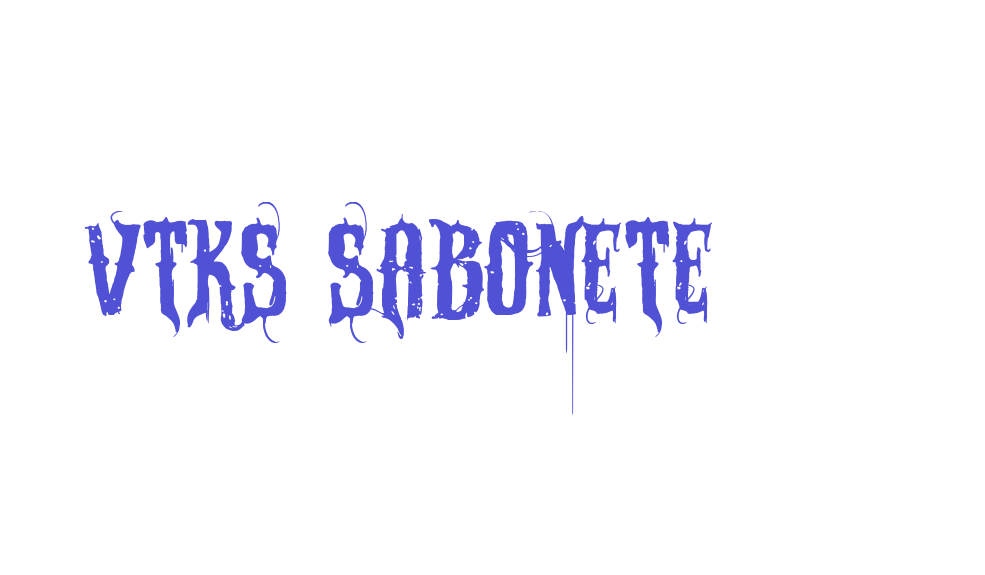 VTKS SABONETE-font-download