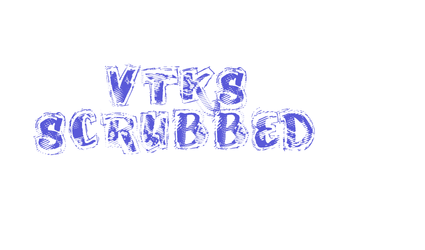 VTKS SCRUBBED Font