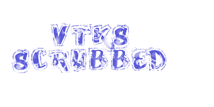 VTKS SCRUBBED Font Download