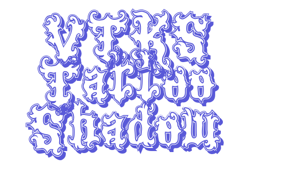 VTKS Tattoo Shadow Font