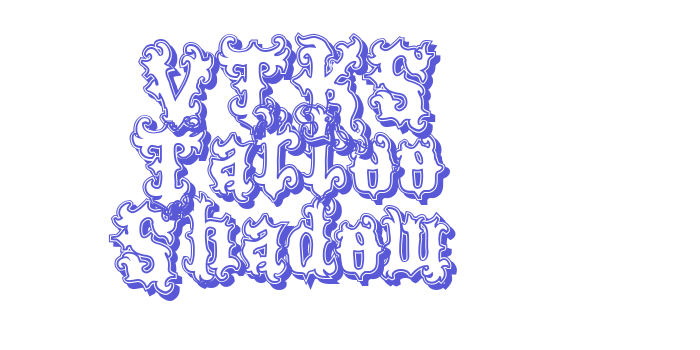 VTKS Tattoo Shadow Font Download