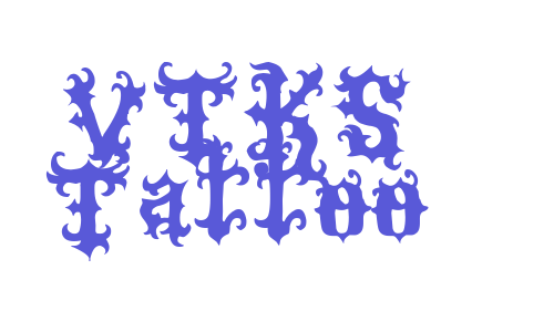 VTKS Tattoo Font Download