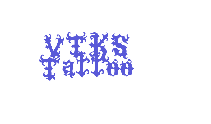 VTKS Tattoo Font Download