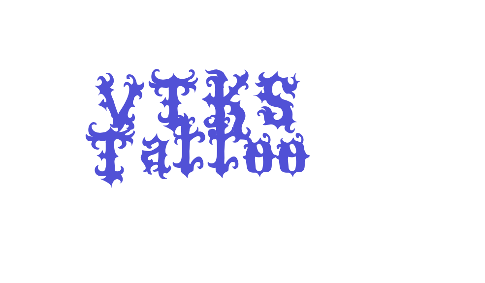 VTKS Tattoo-font-download