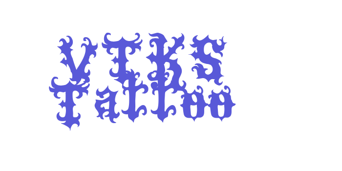 VTKS Tattoo Font