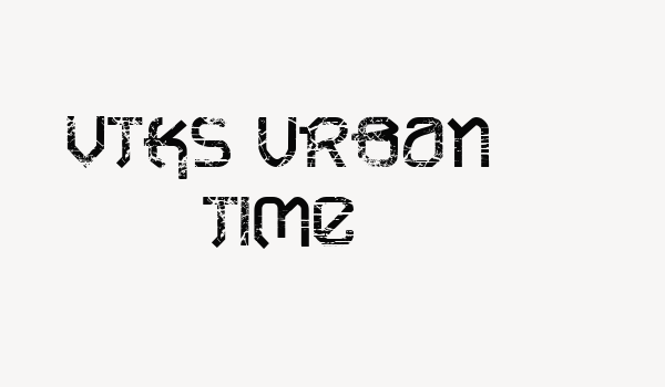 VTKS URBAN TIME Font