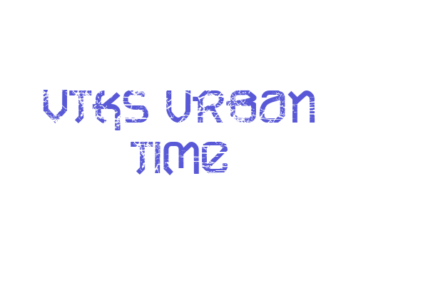 VTKS URBAN TIME Font