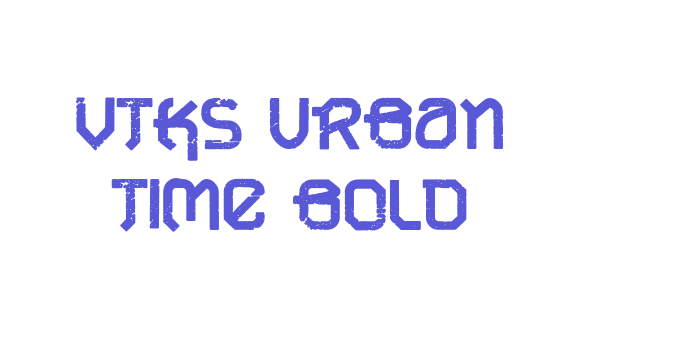 VTKS URBAN TIME bold Font Download