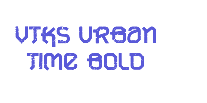 VTKS URBAN TIME bold Font