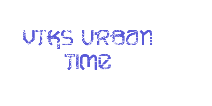 VTKS URBAN TIME Font Download