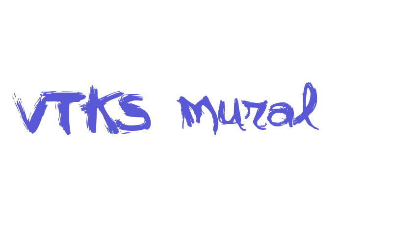 VTKS  mural Font