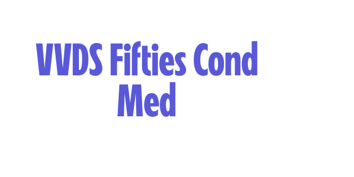 VVDS Fifties Cond Med Font Download