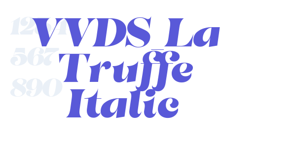 VVDS_La Truffe Italic font free