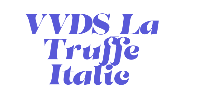 VVDS_La Truffe Italic Font Download