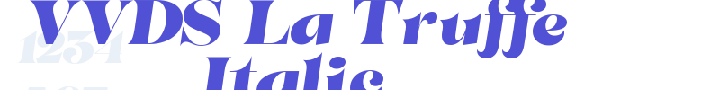 VVDS_La Truffe Italic-font