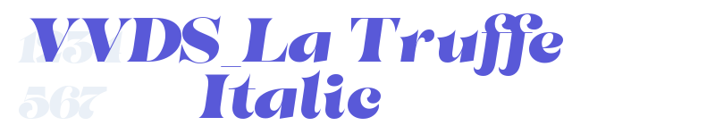 VVDS_La Truffe Italic-related font