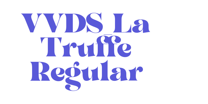 VVDS_La Truffe Regular Font Download