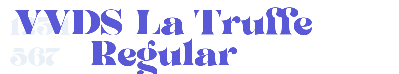 VVDS_La Truffe Regular-related font