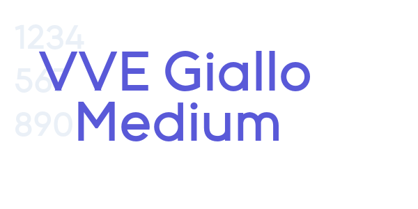 VVE Giallo Medium font free