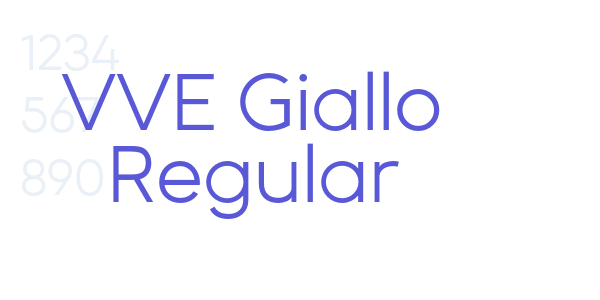 VVE Giallo Regular font free