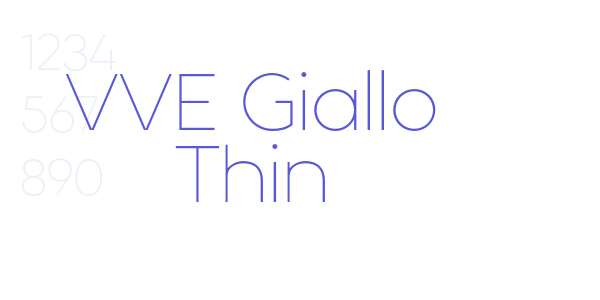 VVE Giallo Thin font free