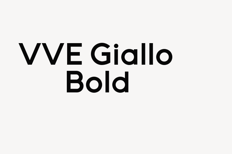 VVE Giallo Bold font download