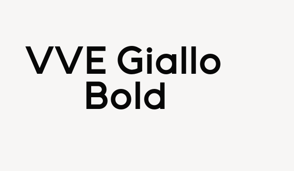 VVE Giallo Bold Font