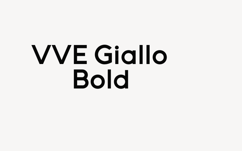 VVE Giallo Bold Font