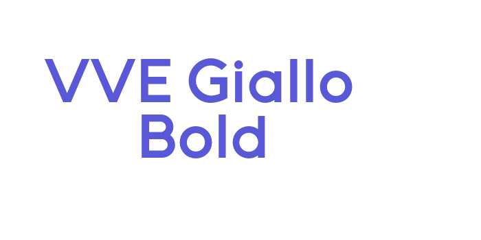 VVE Giallo Bold Font Download