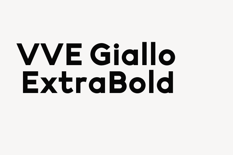 VVE Giallo ExtraBold font download