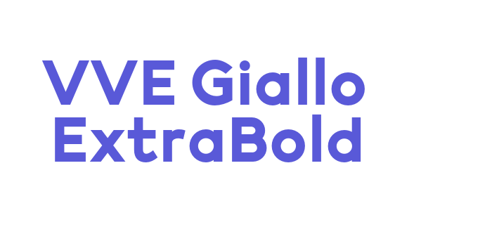 VVE Giallo ExtraBold Font Download