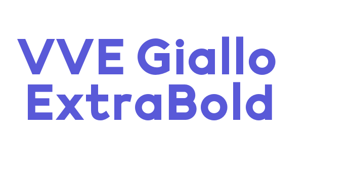 VVE Giallo ExtraBold Font