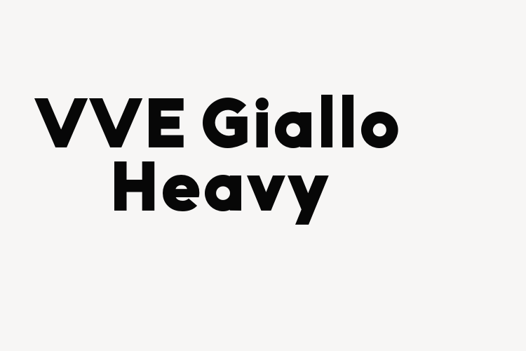 VVE Giallo Heavy font download