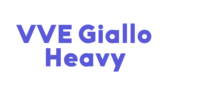 VVE Giallo Heavy Font Download