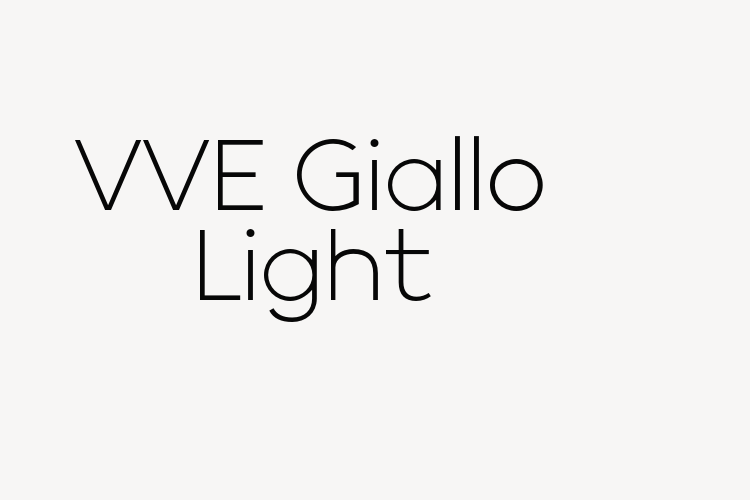 VVE Giallo Light font download