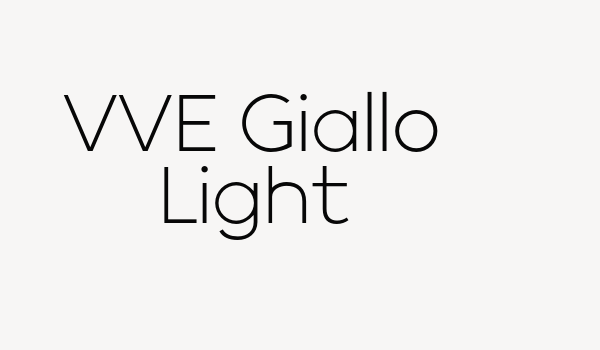 VVE Giallo Light Font