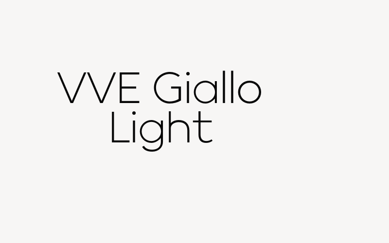 VVE Giallo Light Font