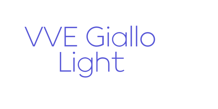 VVE Giallo Light Font Download