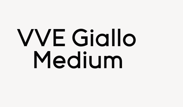 VVE Giallo Medium Font