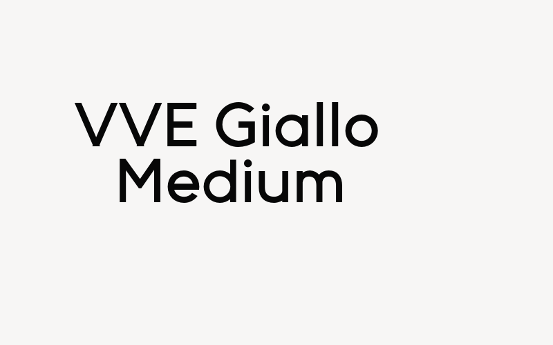 VVE Giallo Medium Font