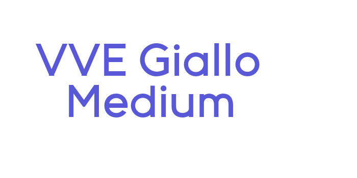 VVE Giallo Medium Font Download