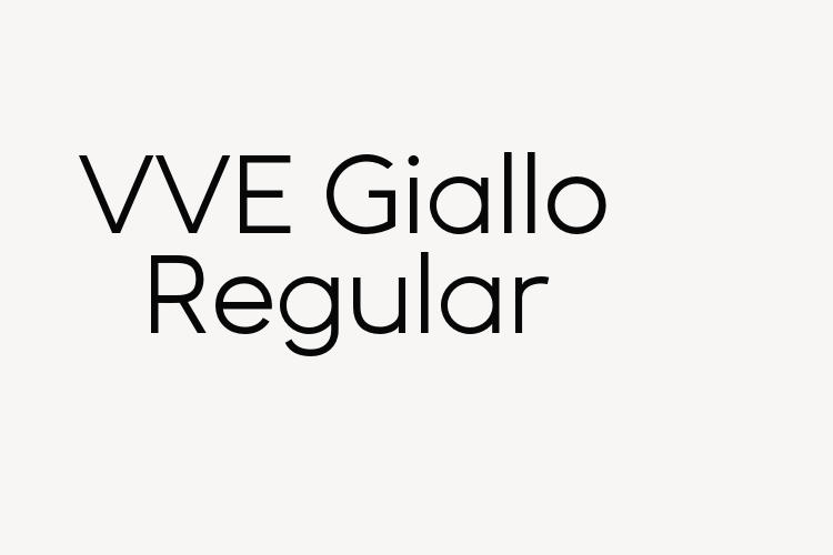 VVE Giallo Regular font download