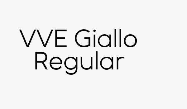 VVE Giallo Regular Font