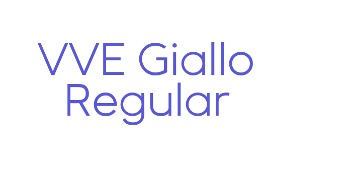 VVE Giallo Regular Font Download